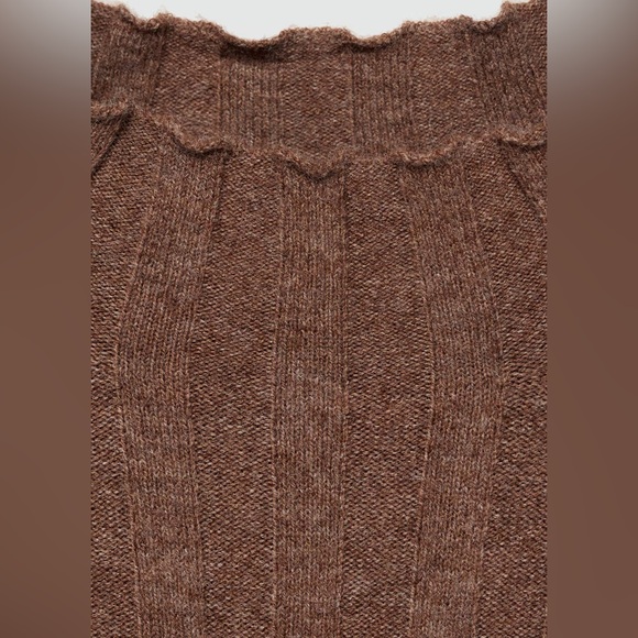 Mango Brown ribbed Dress NWT - Picture 5 of 6